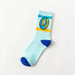 New Women Fashion Cotton Socks Cake Donut Funny Novelty Socks Men Doughnuts Food Crazy Street Socks Teen Funky Sock Fun