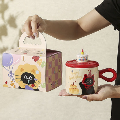 Gift Box With Hand Gift Birthday Gift Breakfast Cup
