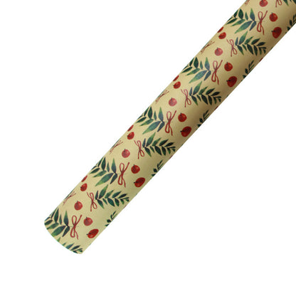 Yellow Cowhide Gift Wrap Paper Christmas Printed Gift Paper