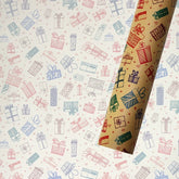 Yellow Cowhide Gift Wrap Paper Christmas Printed Gift Paper